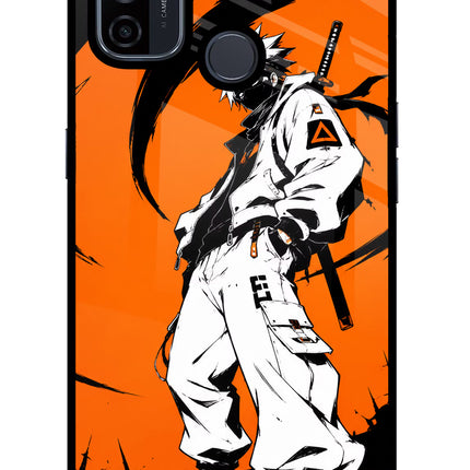 Street Samurai  Oppo A53 2020 Glass Case Back Cover by Casekaro