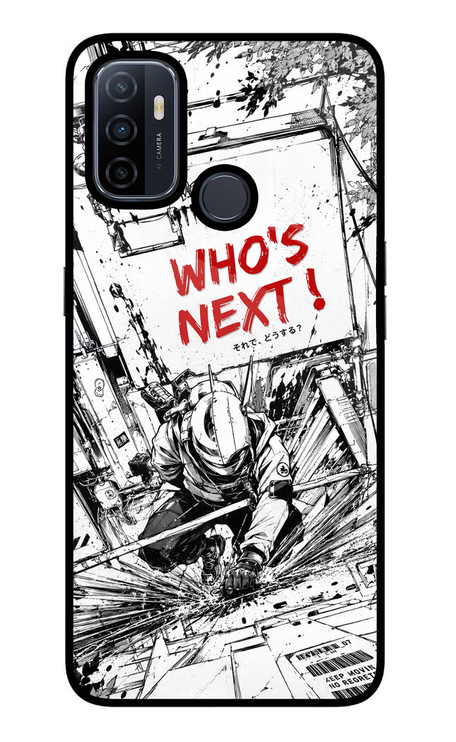 Who's Next Oppo A53 2020 Glass Case Back Cover by Casekaro