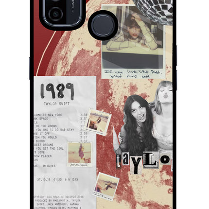 Taylor Swift Oppo A53 2020 Glass Case Back Cover by Casekaro