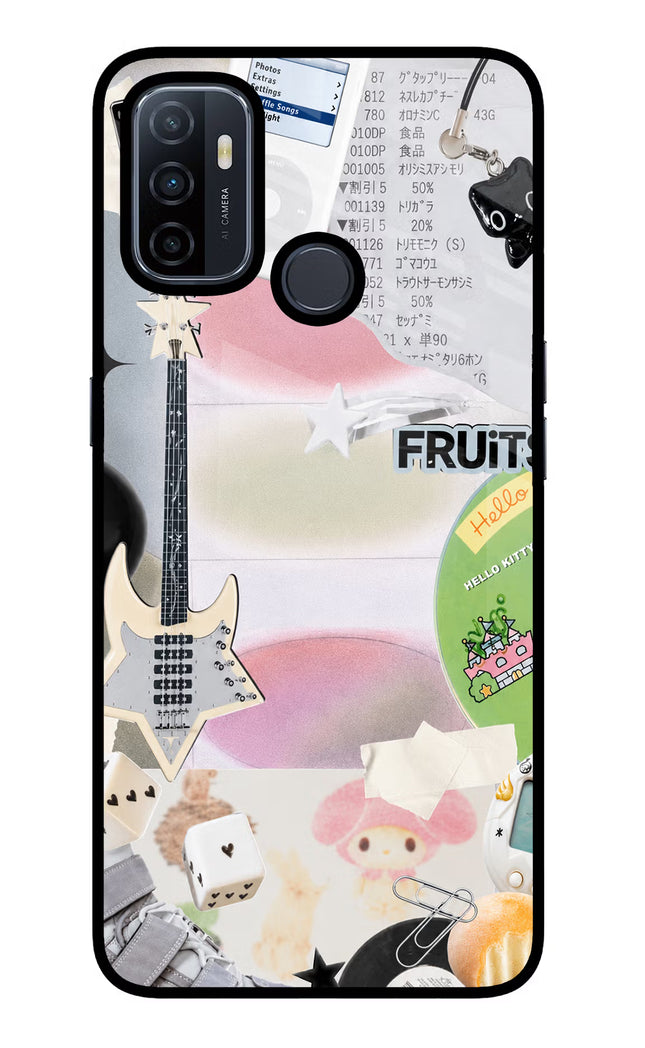 Softcore case Oppo A53 2020 Glass Case Back Cover by Casekaro