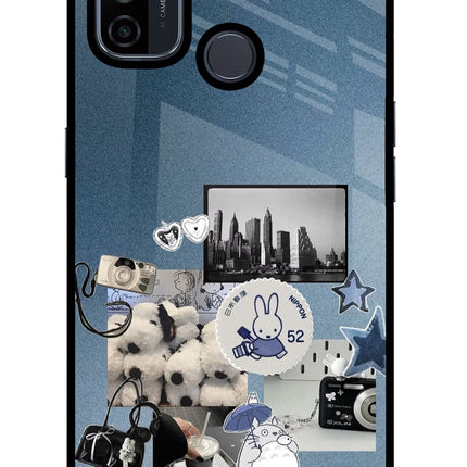 Miffy Oppo A53 2020 Glass Case Back Cover by Casekaro