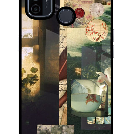 Summer Oppo A53 2020 Glass Case Back Cover by Casekaro