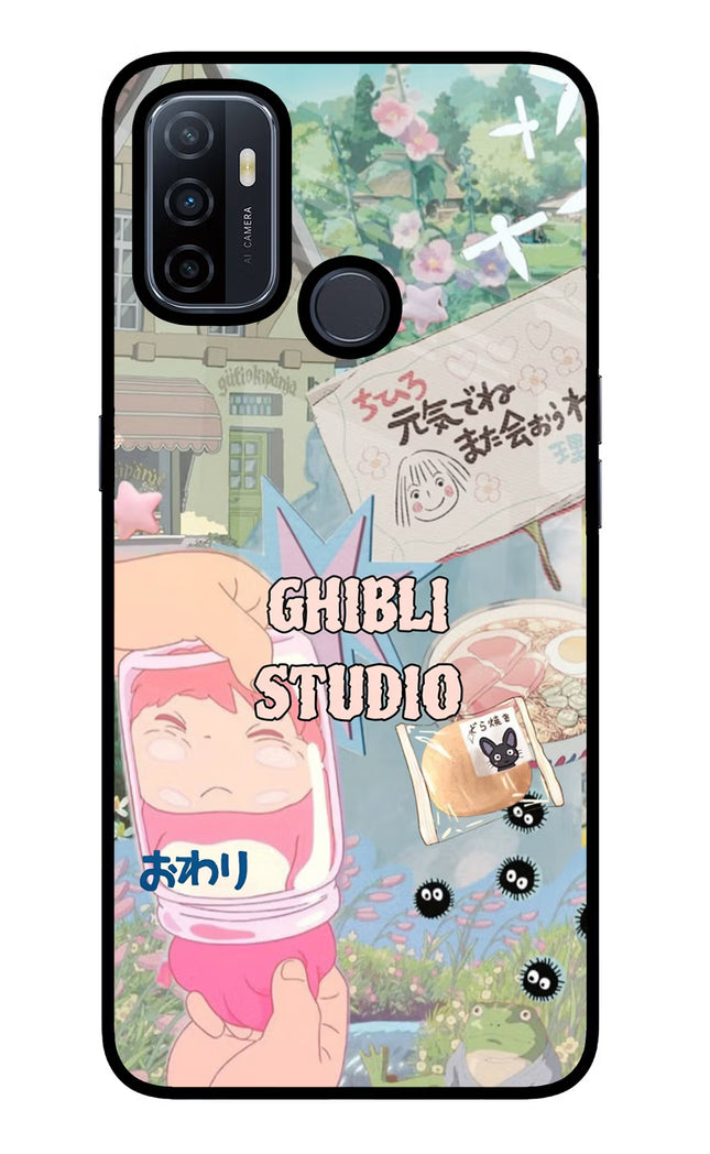 Studio Ghibli Oppo A53 2020 Glass Case Back Cover by Casekaro