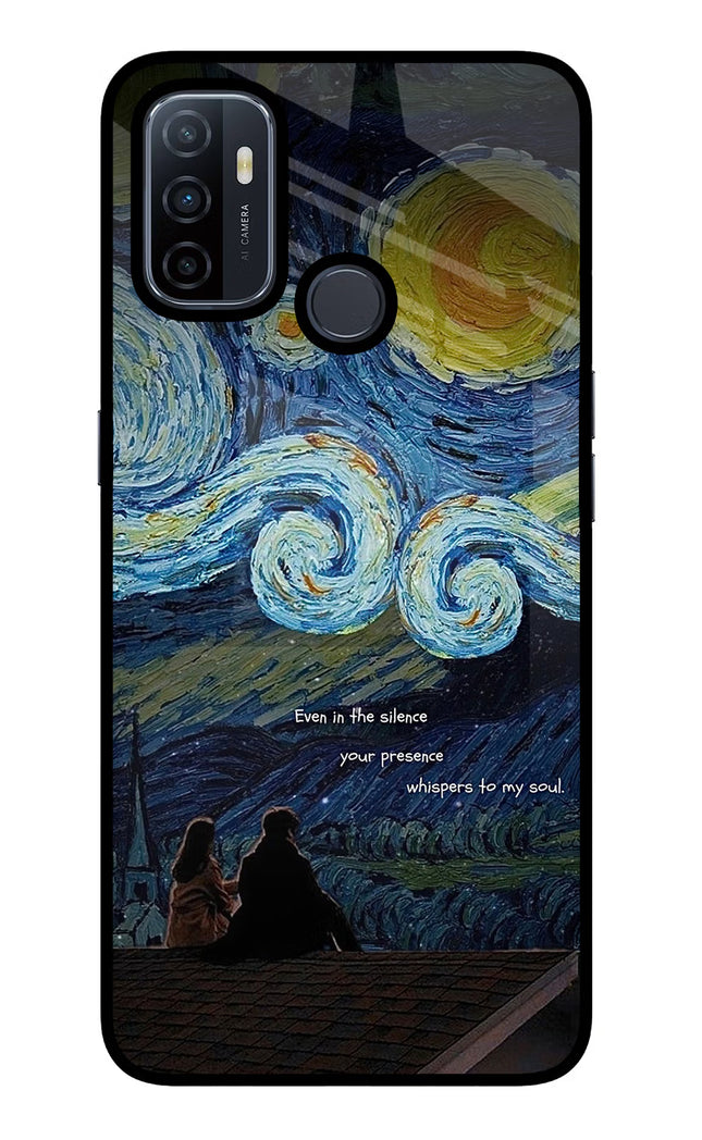 Softcore Oppo A53 2020 Glass Case Back Cover by Casekaro