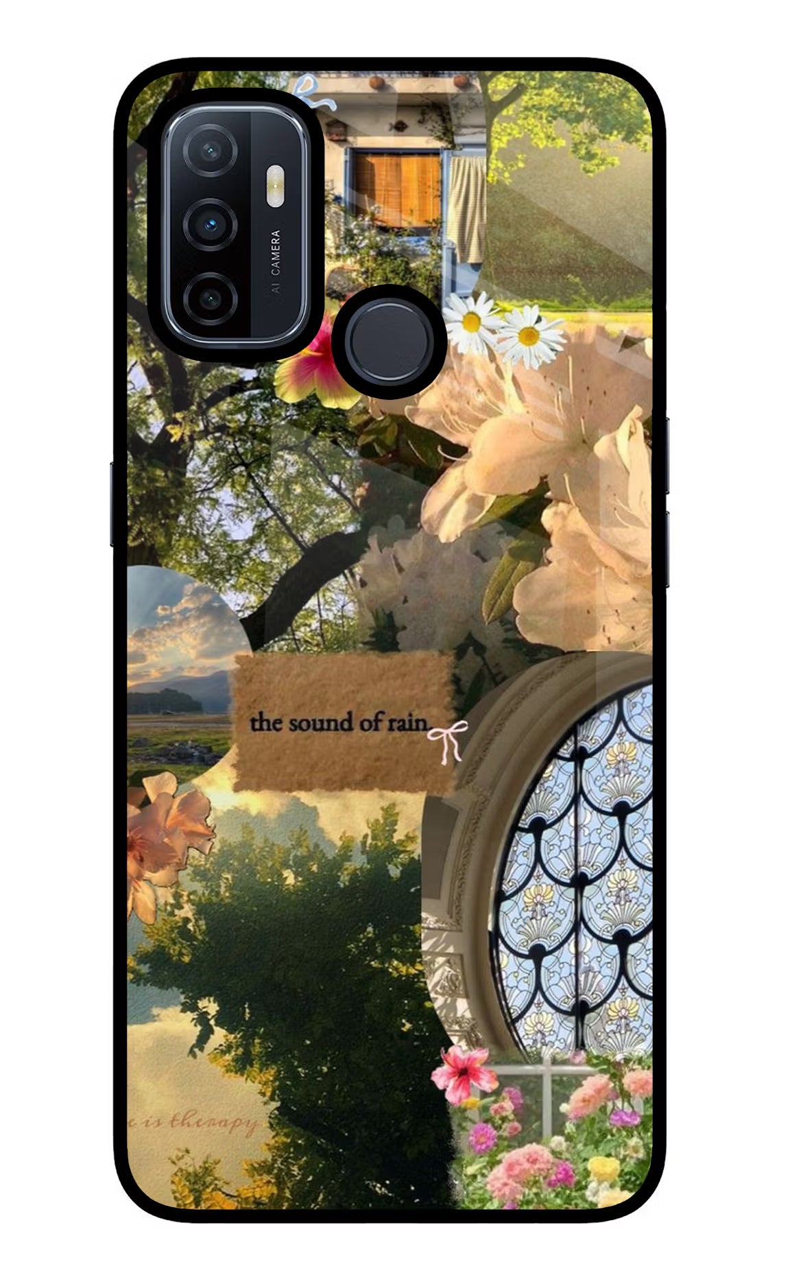 Rain Oppo A53 2020 Glass Case