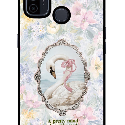 Pretty Mind Pretty Soul Oppo A53 2020 Glass Case Back Cover by Casekaro