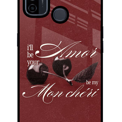 Velvet Cherry Oppo A53 2020 Glass Case Back Cover by Casekaro