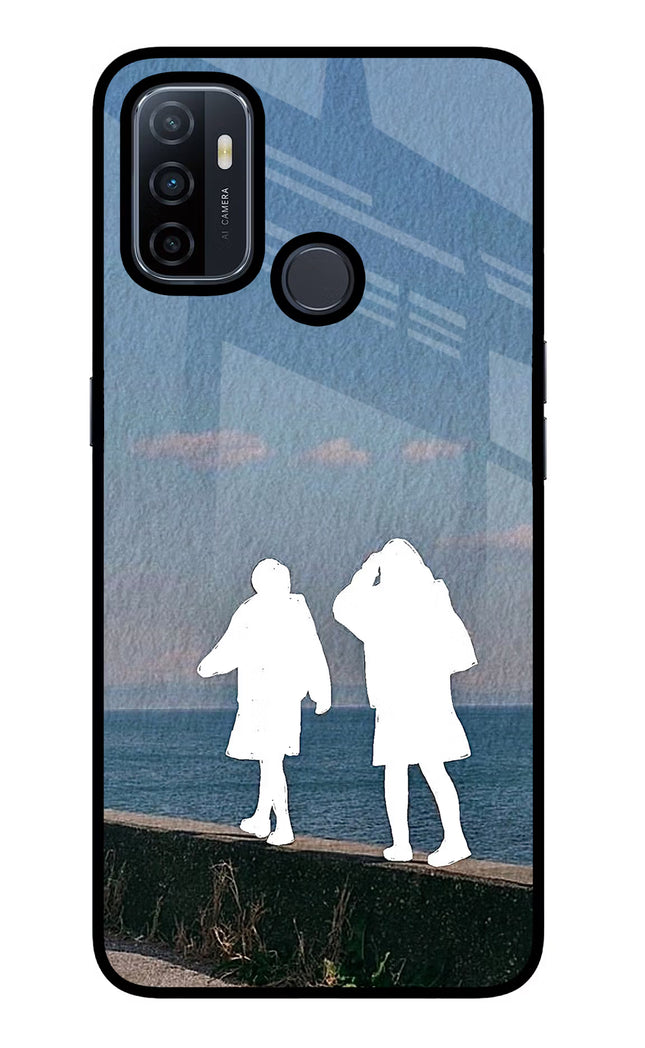 Coastal Dream Oppo A53 2020 Glass Case Back Cover by Casekaro