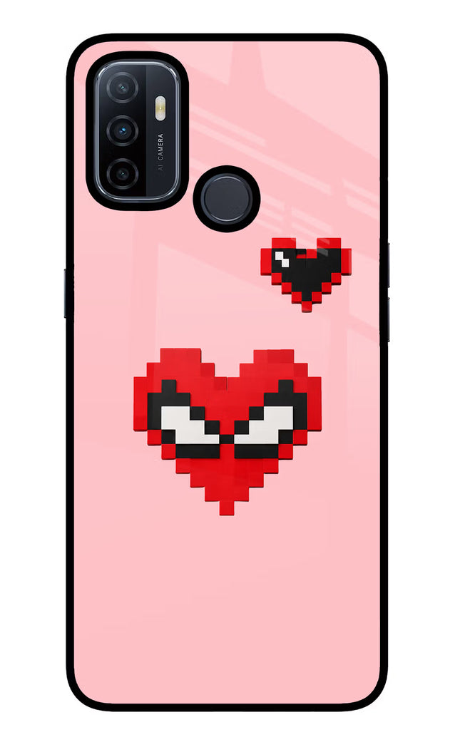 Gwen Heart Oppo A53 2020 Glass Case Back Cover by Casekaro