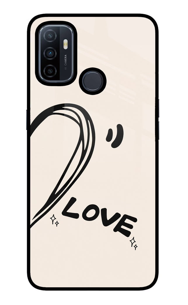 Soul Line Oppo A53 2020 Glass Case Back Cover by Casekaro