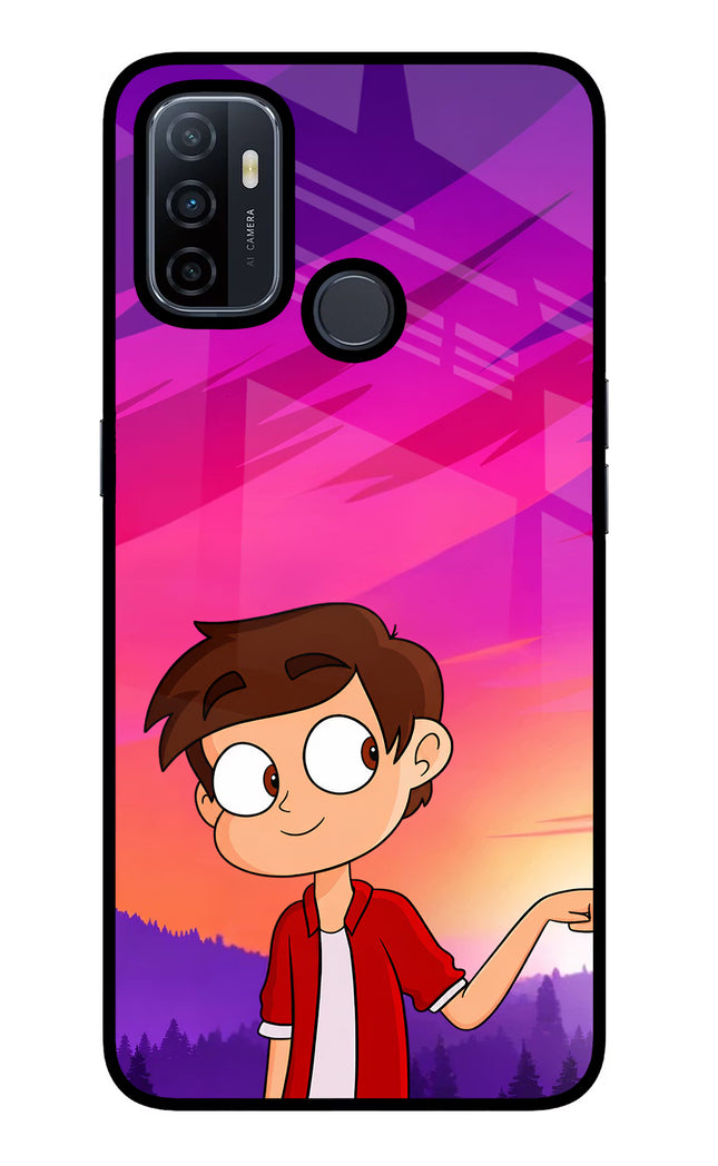 Marco Sunset Oppo A53 2020 Glass Case Back Cover by Casekaro