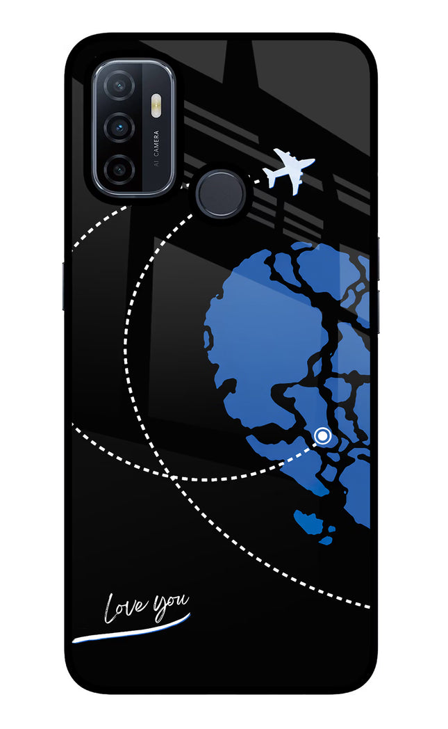 Love Orbit Oppo A53 2020 Glass Case Back Cover by Casekaro