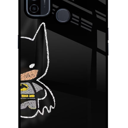 Bat Kitty Oppo A53 2020 Glass Case Back Cover by Casekaro
