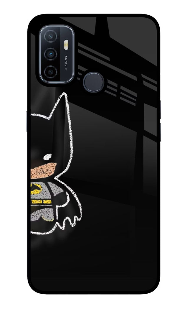 Bat Kitty Oppo A53 2020 Glass Case Back Cover by Casekaro