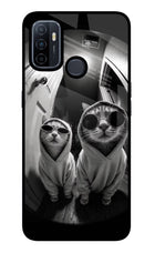 Hood Cats Oppo A53 2020 Glass Case