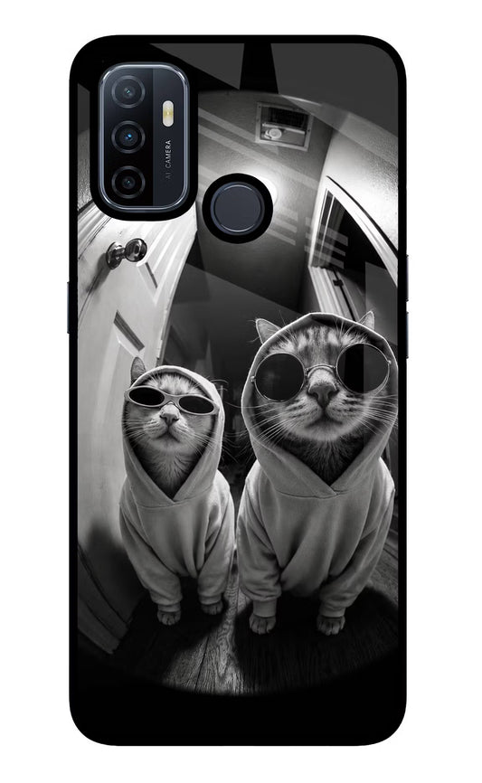 Hood Cats Oppo A53 2020 Glass Case