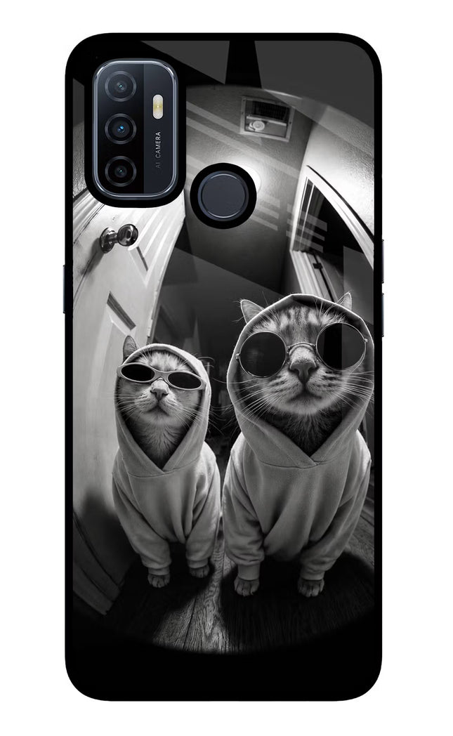Hood Cats Oppo A53 2020 Glass Case