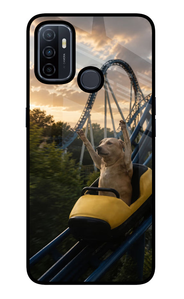 Rollercoaster Dog Oppo A53 2020 Glass Case