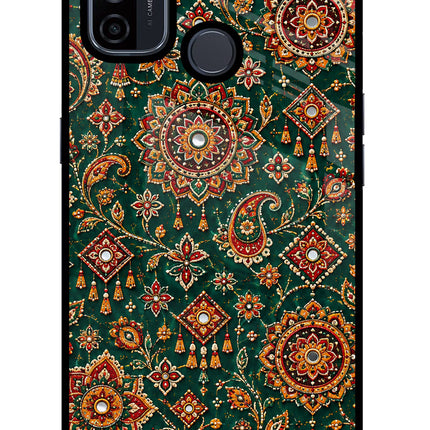 Green Pataka Oppo A53 2020 Glass Case