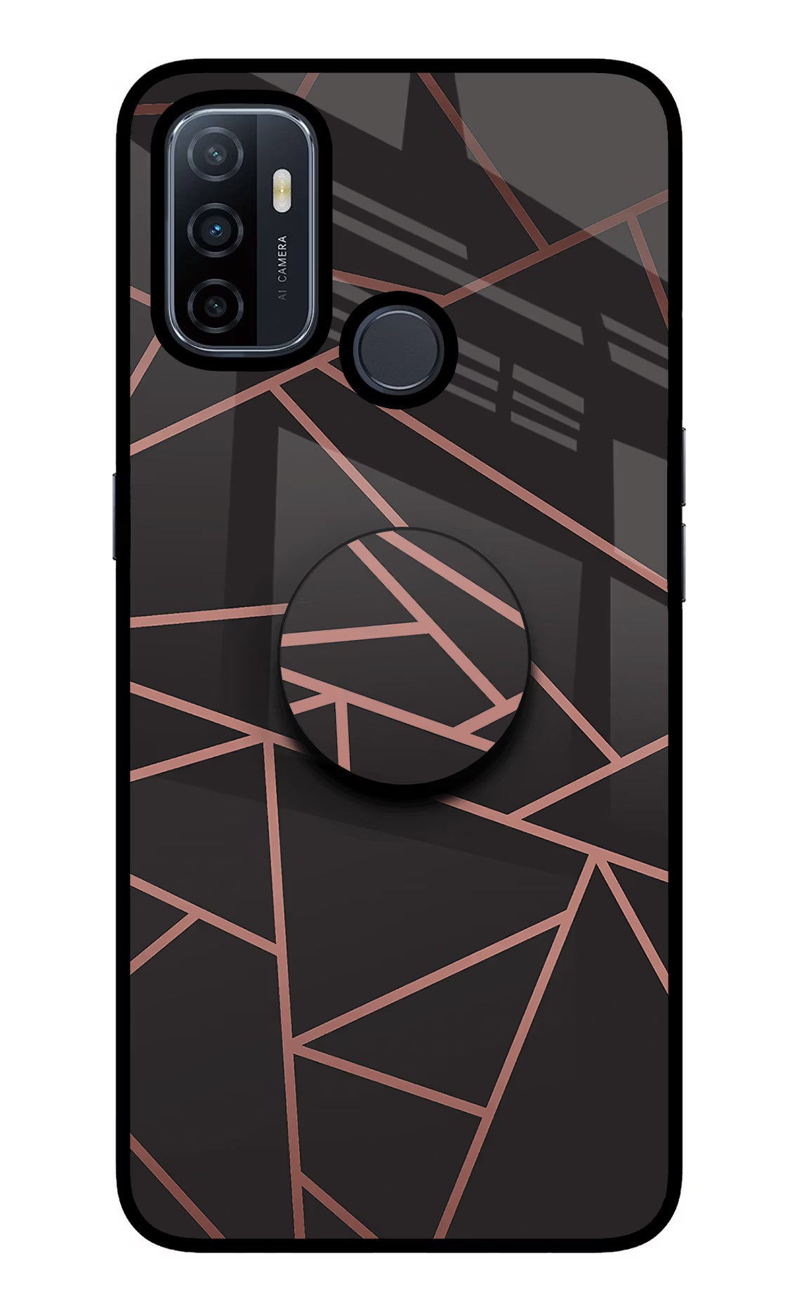 Geometric Pattern Oppo A53 2020 Pop Case by Casekaro