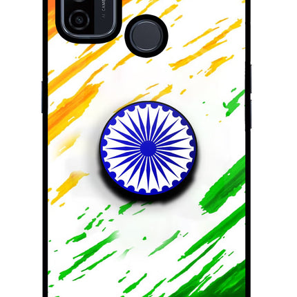 Indian Flag Ashoka Chakra Oppo A53 2020 Pop Case by Casekaro