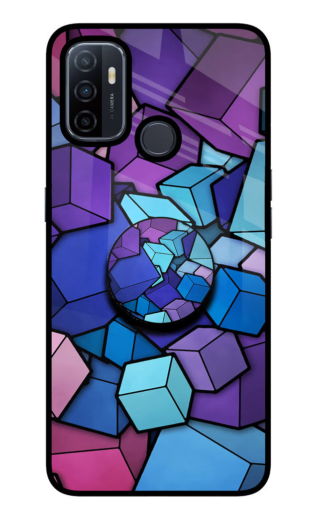 Cubic Abstract Oppo A53 2020 Pop Case by Casekaro