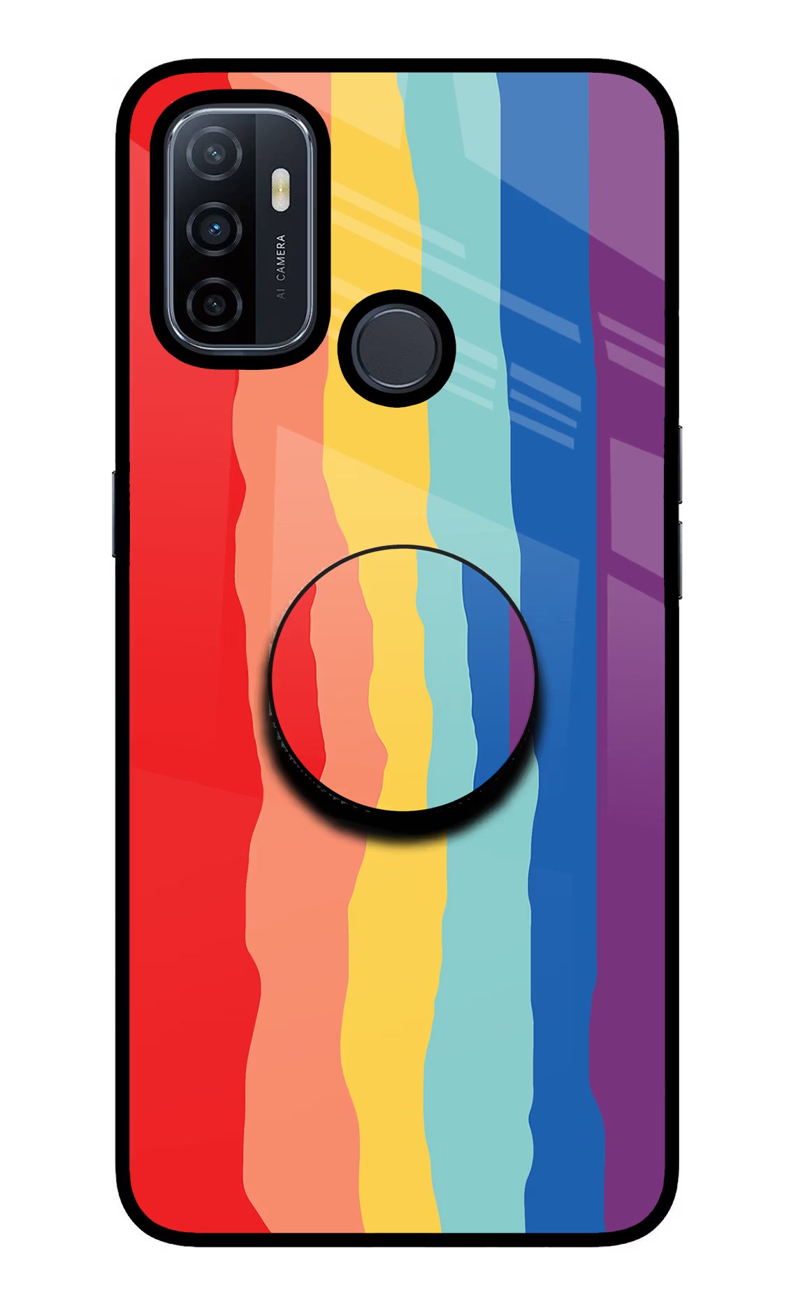 Rainbow Oppo A53 2020 Pop Case by Casekaro