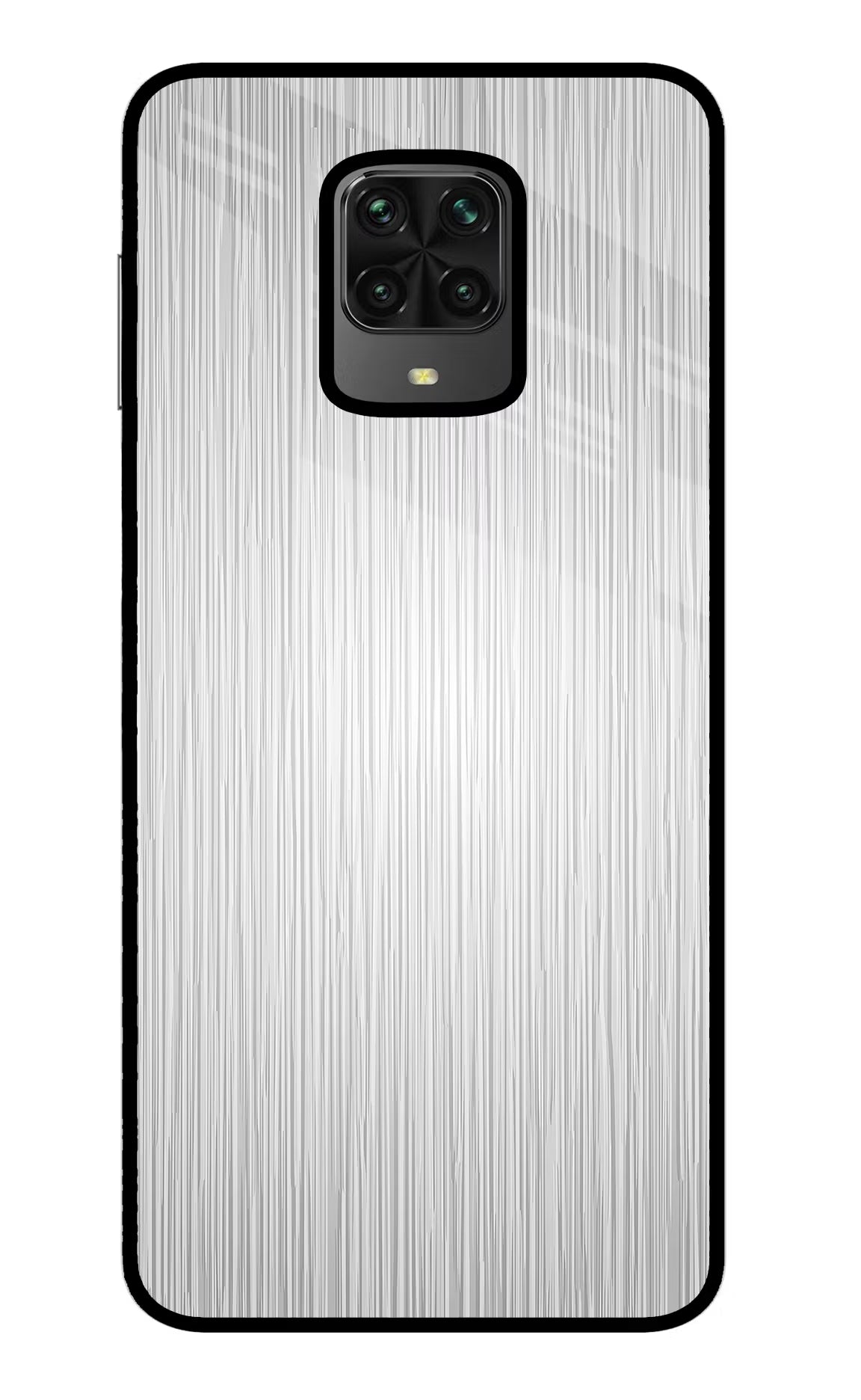 Wooden Grey Texture Poco M2 Pro Glass Case Back Cover by Casekaro
