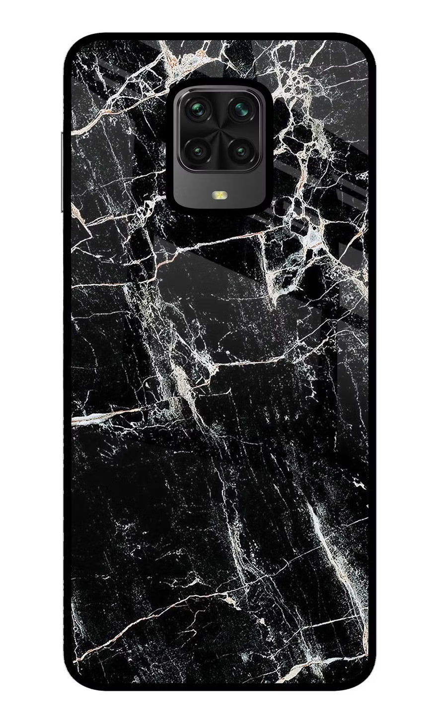 Black Marble Texture Poco M2 Pro Back Cover, Metal case