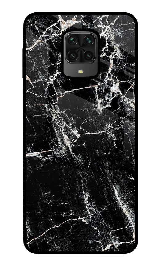 Black Marble Texture Poco M2 Pro Glass Case