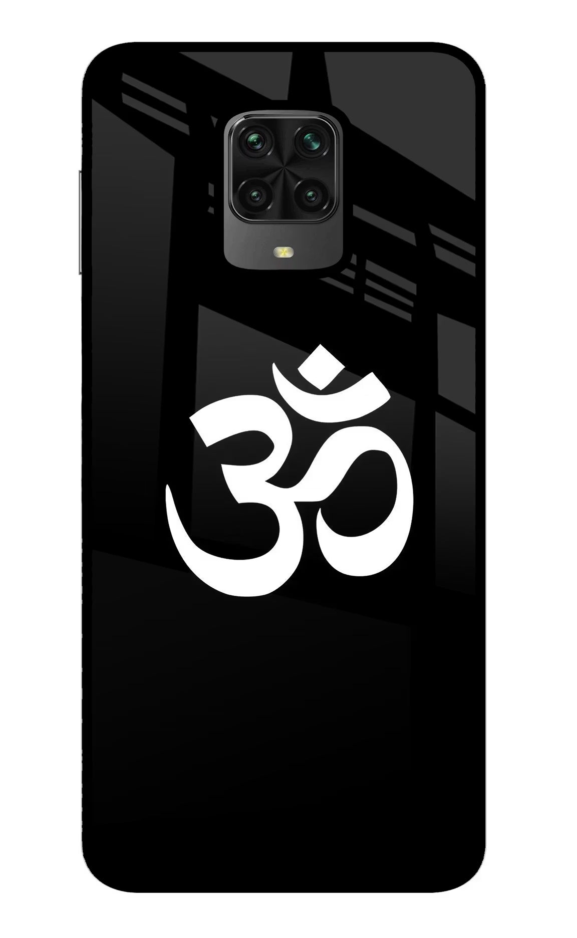 Om Poco M2 Pro Glass Case Back Cover by Casekaro