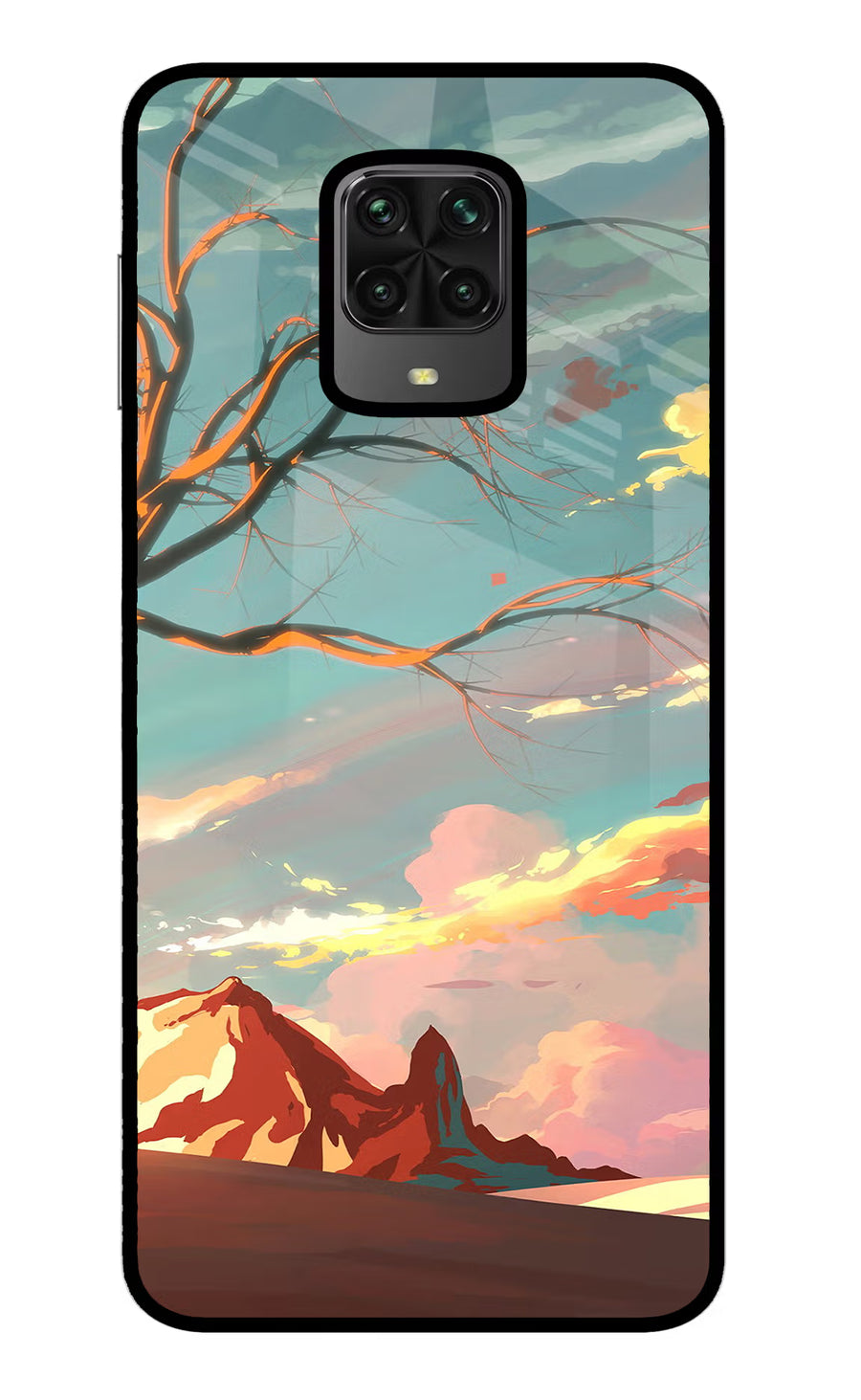 Scenery Poco M2 Pro Back Cover, Metal case