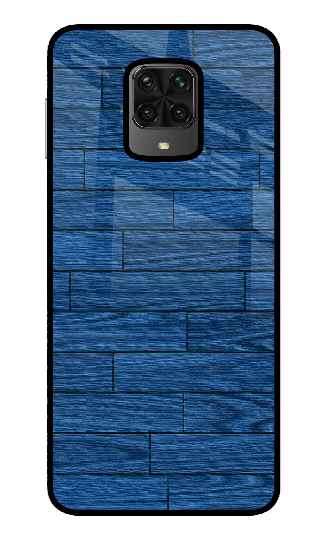 Wooden Texture Poco M2 Pro Glass Case Back Cover by Casekaro