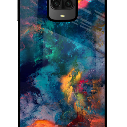 Artwork Paint Poco M2 Pro Glass Case Back Cover by Casekaro