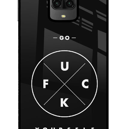 Go Fuck Yourself Poco M2 Pro Glass Case Back Cover by Casekaro