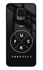 Go Fuck Yourself Poco M2 Pro Glass Case Back Cover by Casekaro