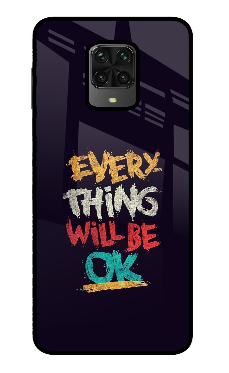 Everything Will Be Ok Poco M2 Pro Back Cover, Metal case