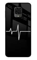 Heart Beats Poco M2 Pro Glass Case Back Cover by Casekaro