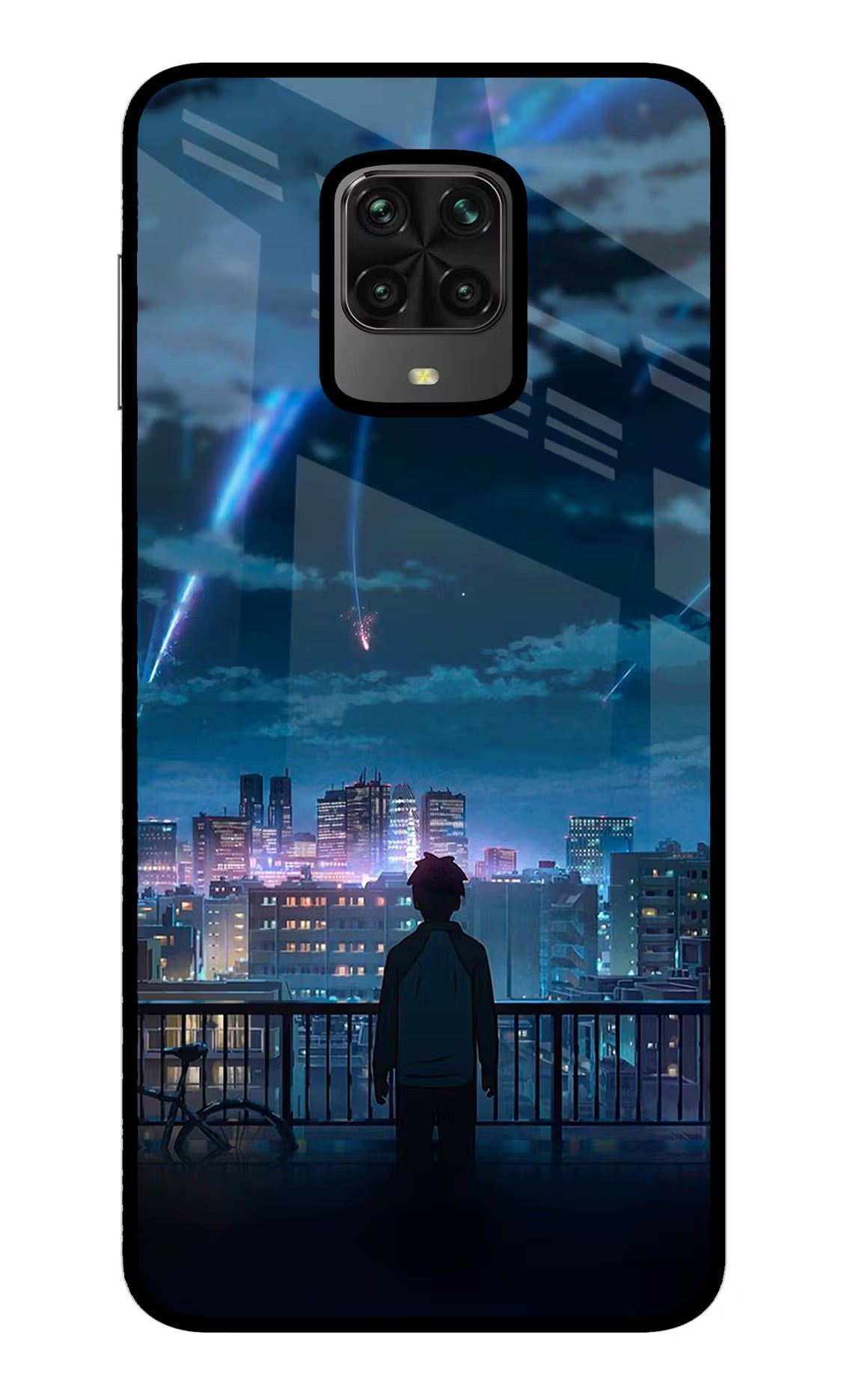 Anime Poco M2 Pro Glass Case Back Cover by Casekaro