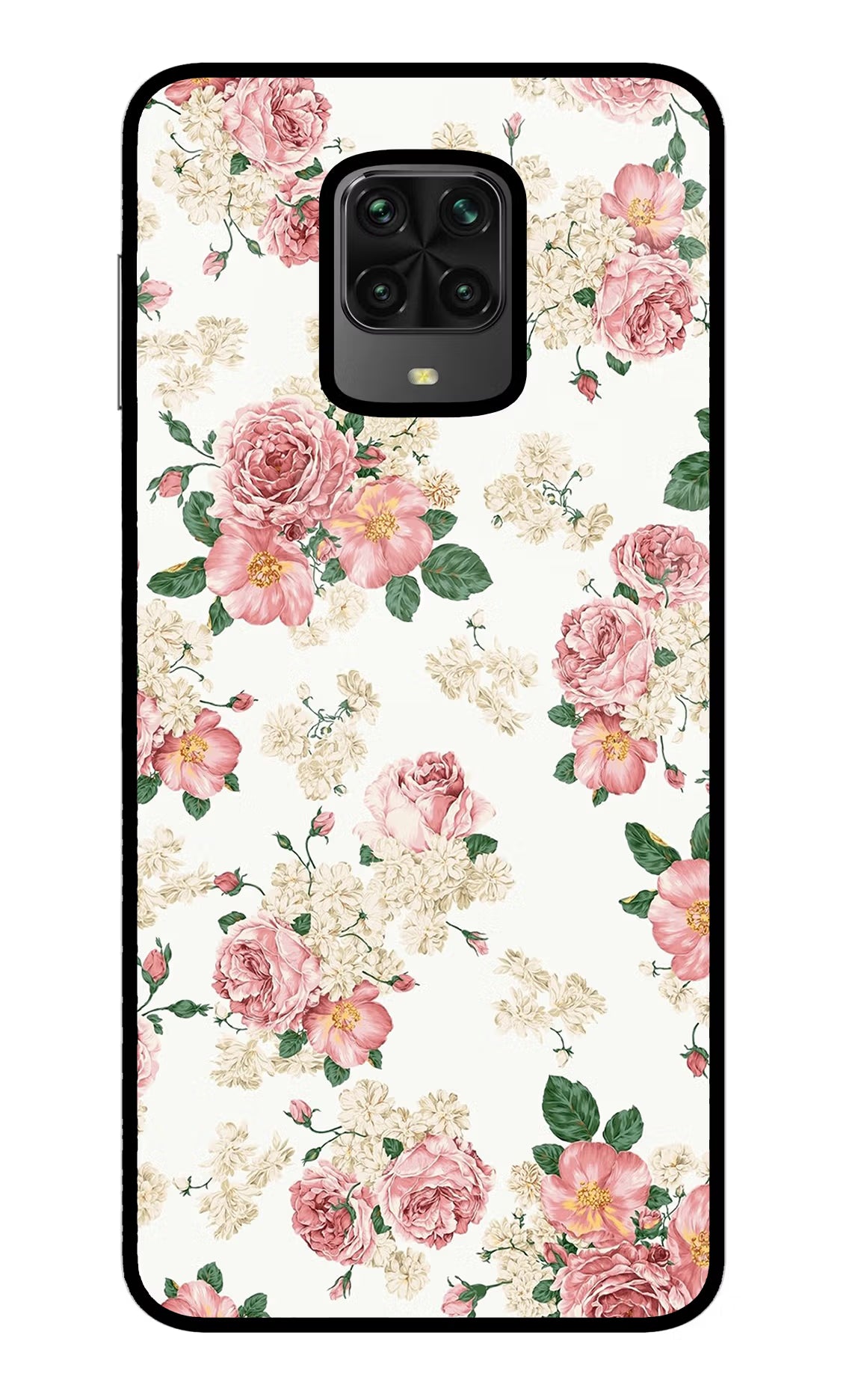 Flowers Poco M2 Pro Glass Case