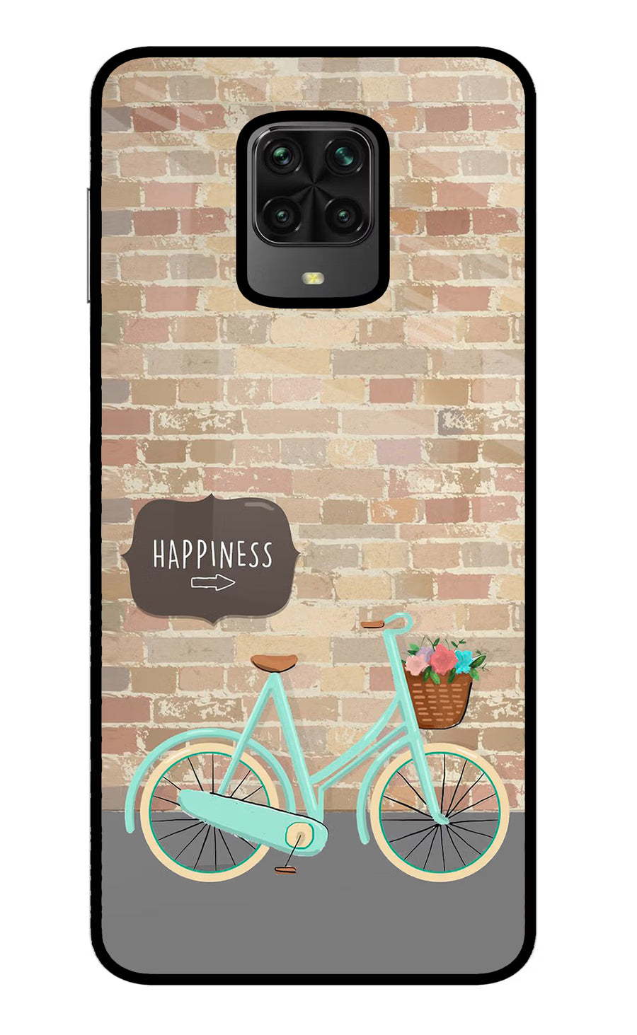 Happiness Artwork Poco M2 Pro Back Cover, Metal case