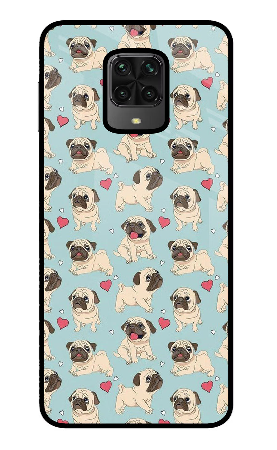 Pug Dog Poco M2 Pro Back Cover, Metal case