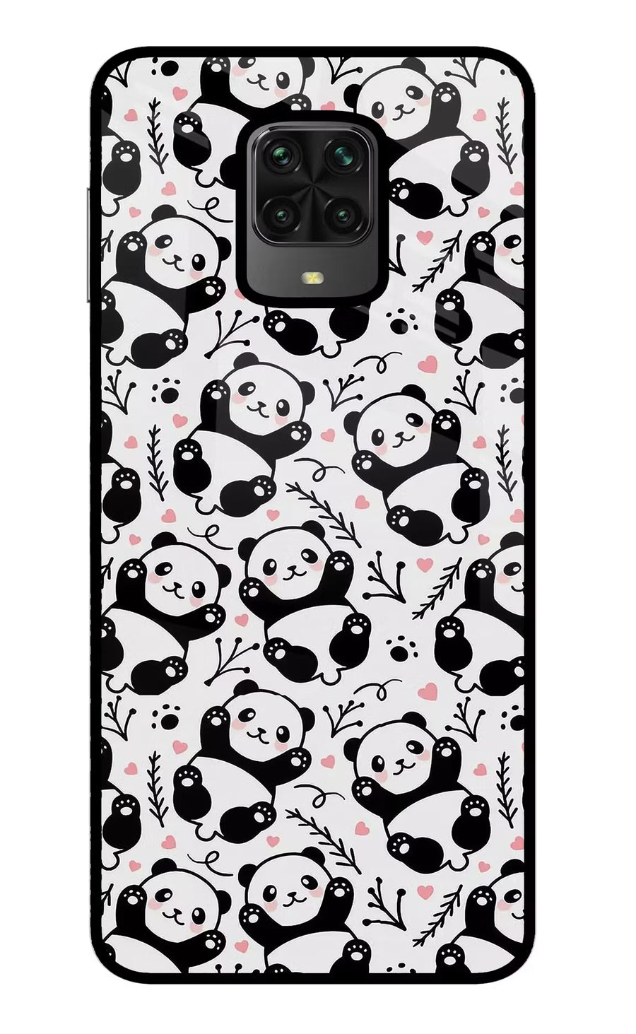 Cute Panda Poco M2 Pro Back Cover, Metal case