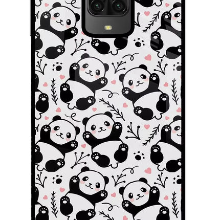 Cute Panda Poco M2 Pro Glass Case
