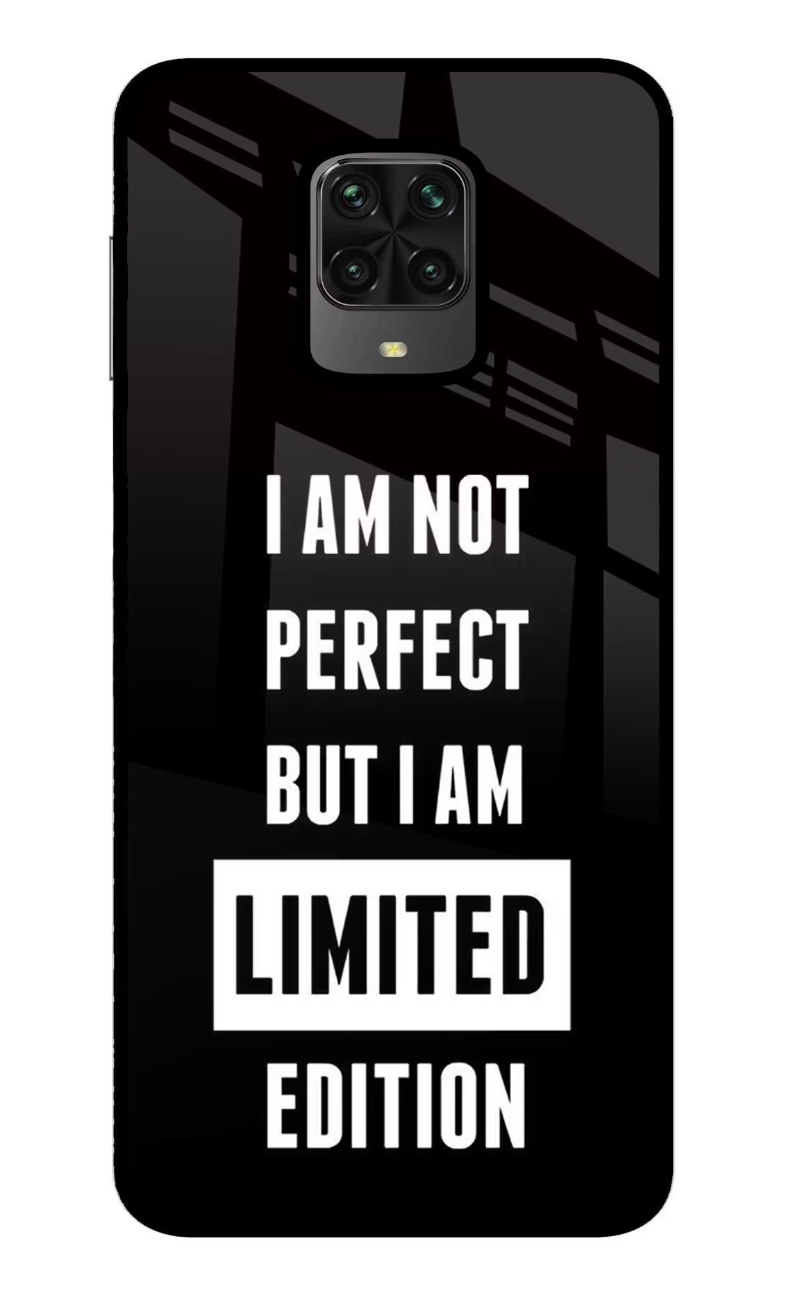 I Am Not Perfect But I Am Limited Edition Poco M2 Pro Glass Case