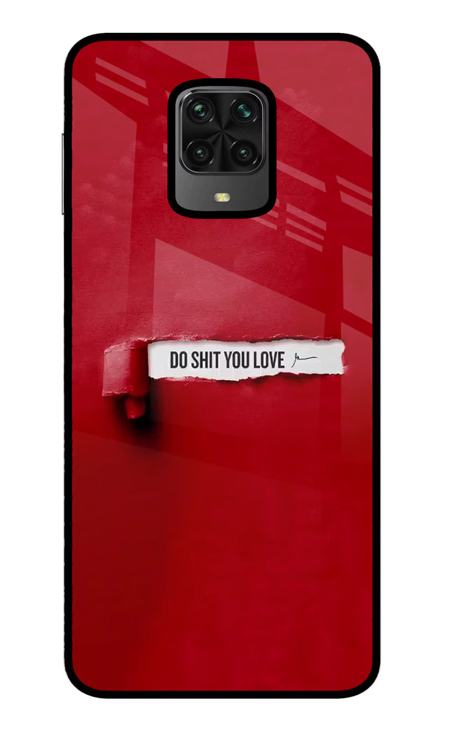 Do Shit You Love Poco M2 Pro Glass Case