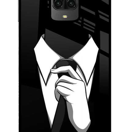 Black Tie Poco M2 Pro Glass Case