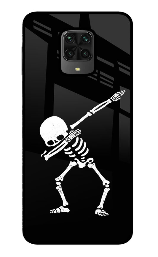 Dabbing Skeleton Art Poco M2 Pro Glass Case