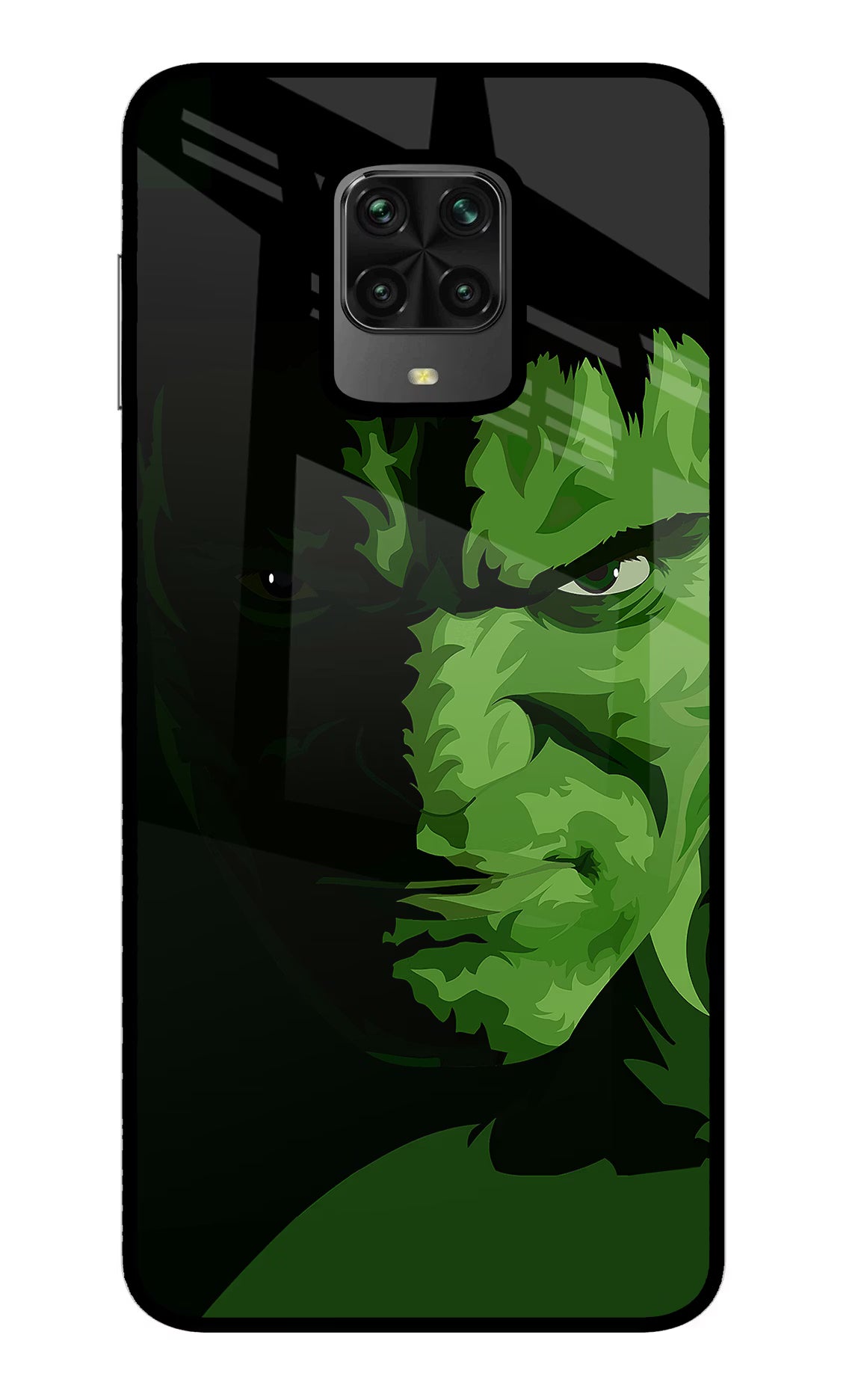 HULK Poco M2 Pro Glass Case Back Cover by Casekaro