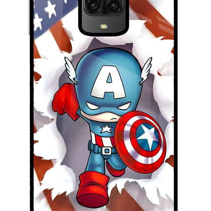 Captain America Poco M2 Pro Glass Case